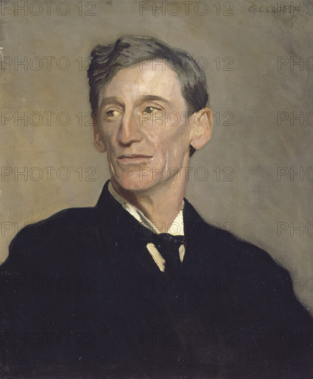Portrait of Stanhope Forbes, R.A., 1915. Creator: George Clausen.