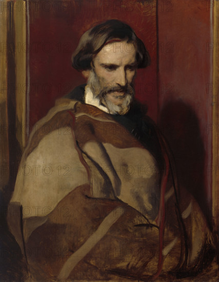 Portrait of John Gibson, R.A., c1850. Creator: Edwin Henry Landseer.