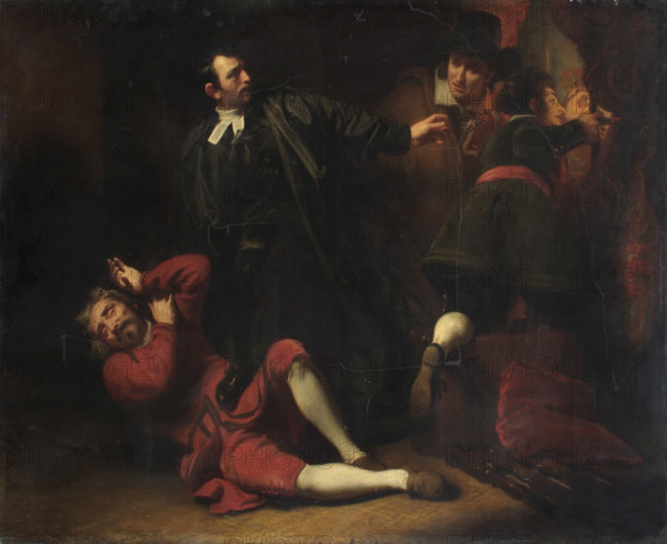 Colonel Blood stealing the Crown Jewels, 1824. Creator: Henry Perronet Briggs.