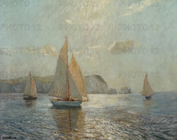 Light Airs off the Needles, c1938. Creator: Julius Olsson.