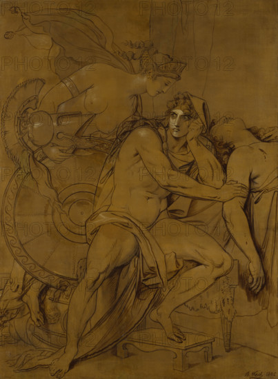 Thetis bringing the Armour to Achilles, 1805. Creator: Benjamin West.