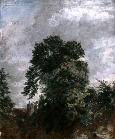 Distant View of the Grove, Hampstead, 1822. Creator: John Constable.