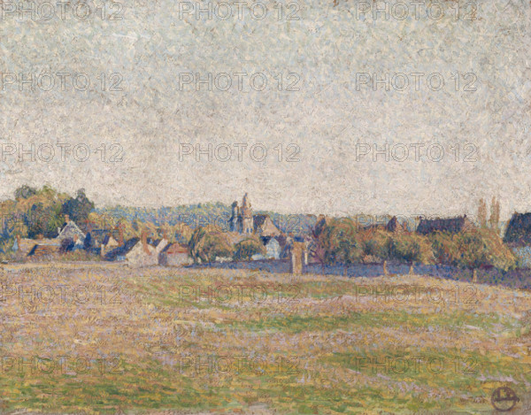 Vue d'Eragny, 1892. Creator: Lucien Pissarro.