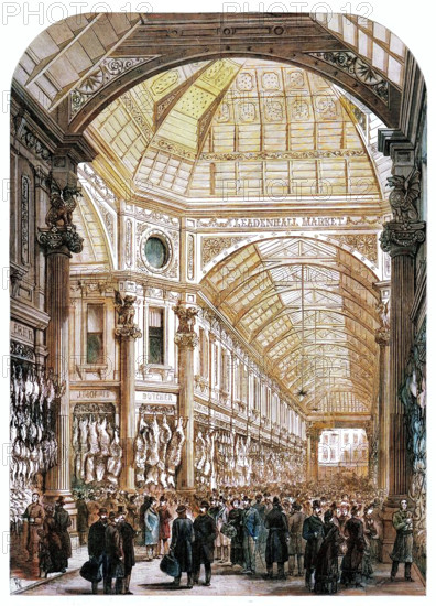New Leadenhall Market: interior, 1881. Creator: Unknown.