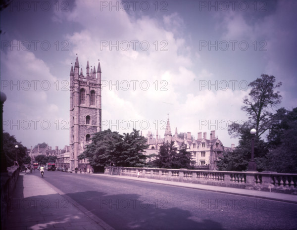 Magdalen College and Great Tower, Oxford, c1955.   Creator: Arthur Charles Kirby Ware.