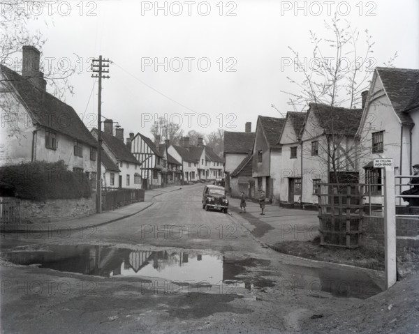 The ford, Kersey, Suffolk, c1955.  Creator: Arthur Charles Kirby Ware.