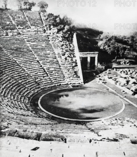 Theatre of Epidaurus, Greece, c1955. Creator: Arthur Charles Kirby Ware.