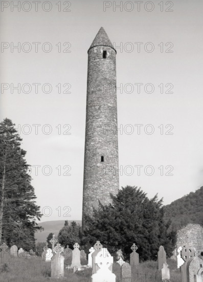 The Round Tower, Glendalough, County Wicklow, Ireland, c1955.  Creator: Arthur Charles Kirby Ware.