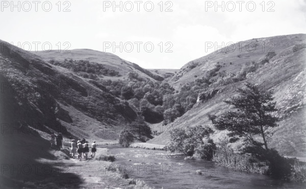 Walkers at Dovedale, Peak District, c1955.  Creator: Arthur Charles Kirby Ware.