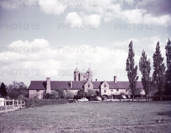 Sissinghurst Castle and Norman tower, Sissinghurst, Kent, c1955.  Creator: Arthur Charles Kirby Ware.