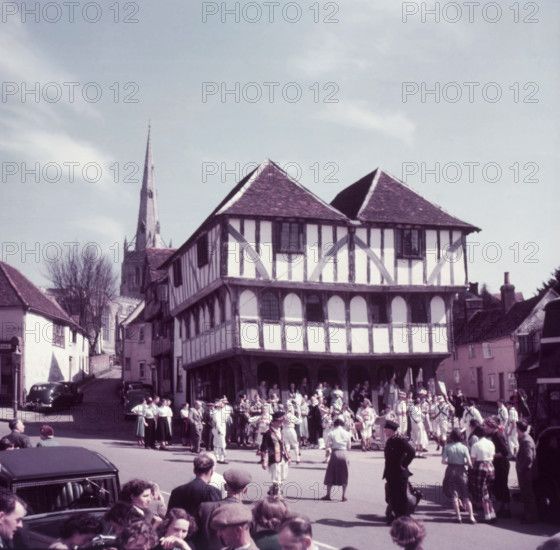 Morris dancing, Thaxted, Essex, c1955. Creator: Arthur Charles Kirby Ware.