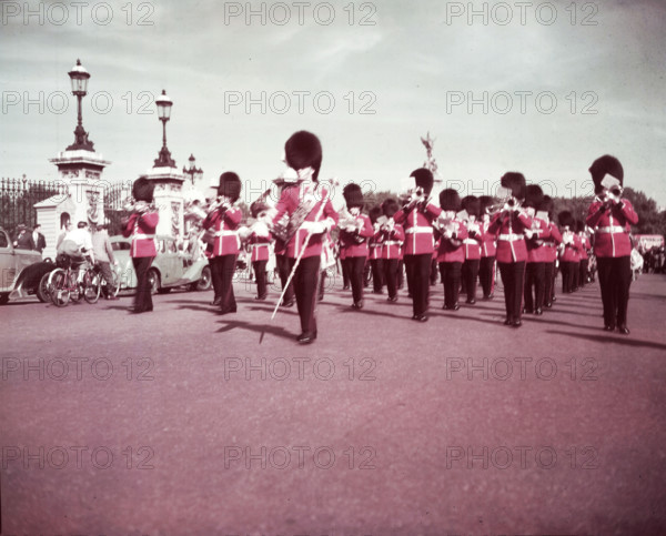 Band of Guards in the Mall, London, c1955. Creator: Arthur Charles Kirby Ware.