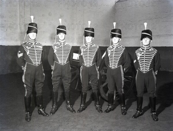Royal Horse Artillery gun team in full dress, c1953.  Creator: Arthur Charles Kirby Ware.