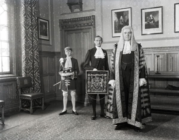 Gavin Simonds, Lord Chancellor, Palace of Westminster, c1953. Creator: Arthur Charles Kirby Ware.