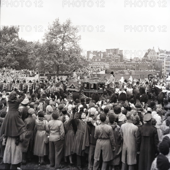 Coronation of Queen Elizabeth II, London, 2 June 1953.  Creator: Arthur Charles Kirby Ware.