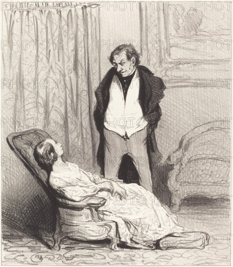 Carotte de l'écrin, 1844. Creator: Honore Daumier.