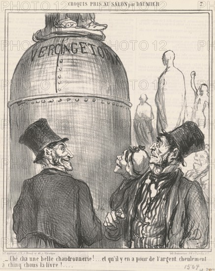Ché cha une belle chaudronnerie!..., 1865. Creator: Honore Daumier.