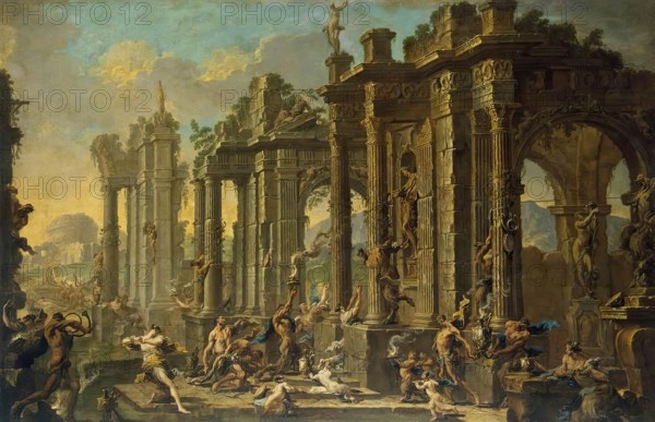 Bacchanalia, 1710. Creators: Alessandro Magnasco, Clemente Spera.