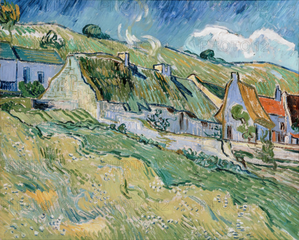 Thatched Cottages and Houses, 1890. Creator: Vincent van Gogh.