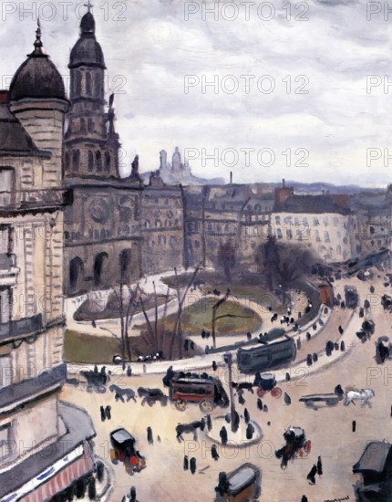 Place de la Trinité in Paris, 1911. Creator: Albert Marquet.