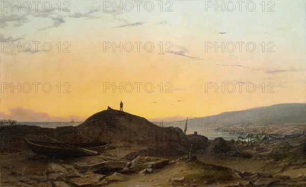Sea Bay, 1835. Creator: August Matthias Hagen.