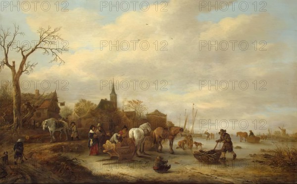 Winter Scene, 1648. Creator: Isaac van Ostade.