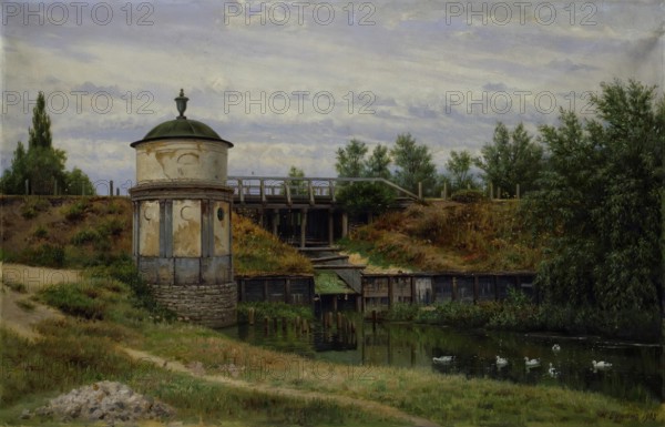 The Mill in the Davydov's Estate, 1908. Creator: Narkiz Nikolaevich Bunin.