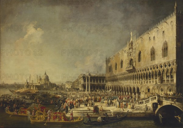 Arrival of the French Ambassador in Venice, 1727. Creator: Canaletto.