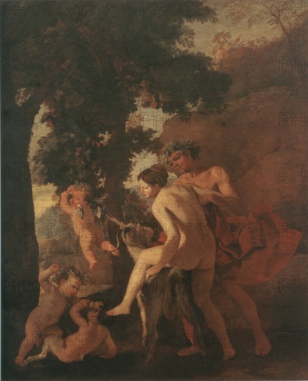 Venus, Faun and Putti, 1631. Creator: Nicolas Poussin.