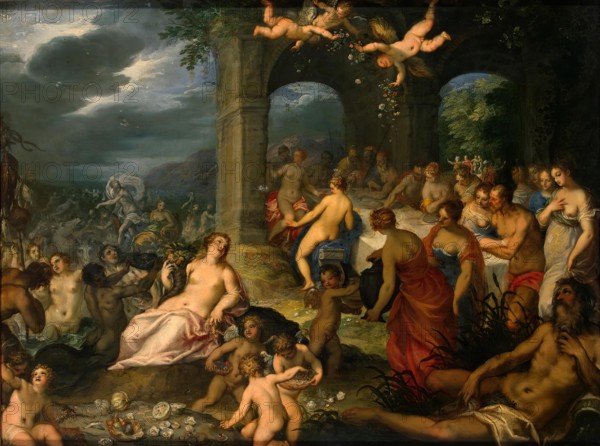 Feast of the Gods (The Marriage of Peleus and Thetis), 1600. Creator: Johannes Rottenhammer the elder.