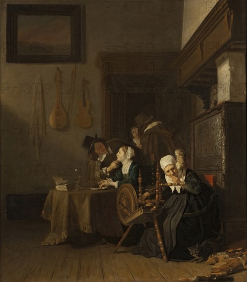 Indulgent Old Lady, 1654. Creator: Jacob van Loo.