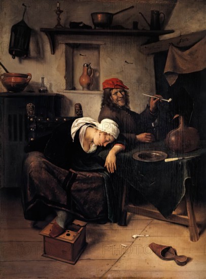 Idlers, 1660. Creator: Jan Steen.