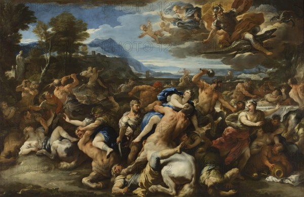 Battle Between the Lapiths and Centaurs, 1684. Creator: Luca Giordano.