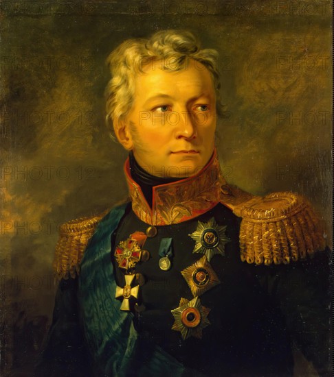 Portrait of Alexander P. Tormasov (1752-1819), 1822. Creator: Workshop of George Dawe.