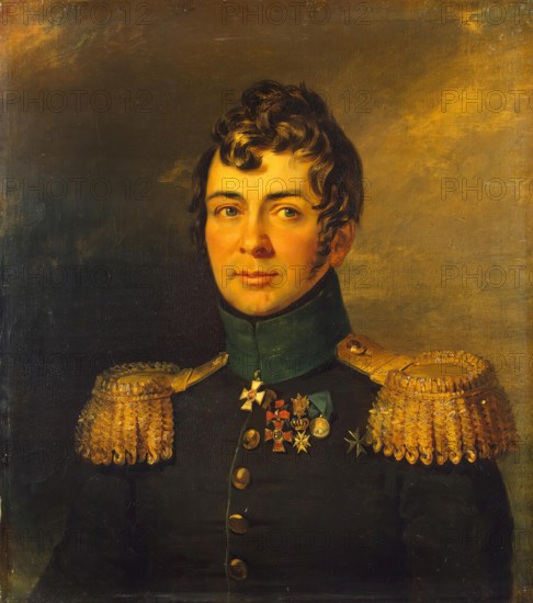 Portrait of Sergey N. Ushakov (1776-1814) (2nd), 1822. Creator: Workshop of George Dawe.