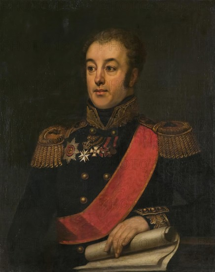 Portrait of A.F. Klokachev, 1825. Creator: János Rombauer.