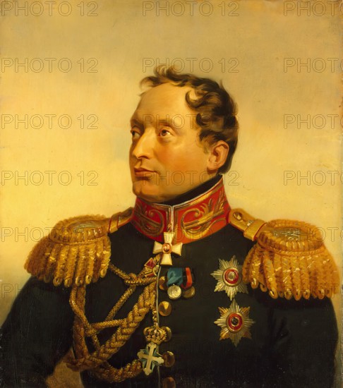 Portrait of Filippo (Filipp Osipovich) Paulucci (1779-1849), 1825. Creator: George Dawe.