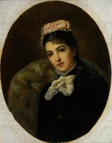 Portrait of M.G. Savina, c1880. Creator: Konstantin Makovsky.