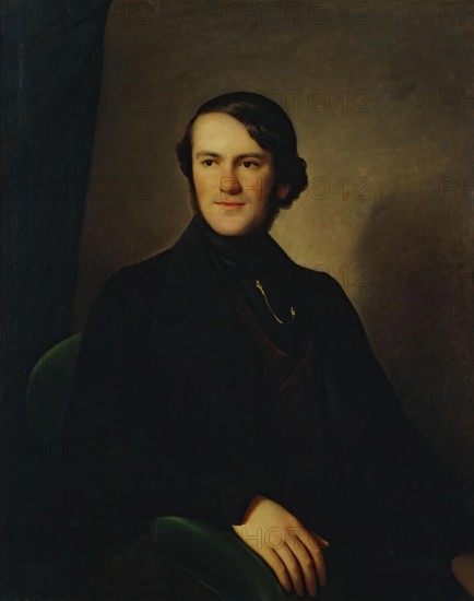 Portrait of Baron Alexander Stieglitz, 1844. Creator: Charles Auguste Guillaume Steuben.