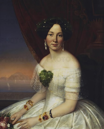Portrait of Julia Telyakovskaya, 1848. Creator: Gavriil Yakovlev.