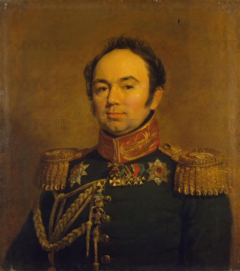 Portrait of Arseny A. Zakrevsky (1786 - 1865) (replica of the 1820 portrait ?), 1822. Creator: George Dawe.