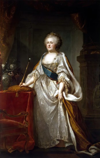 Portrait of Catherine II, 1794. Creator: Johann Baptist Lampi I.