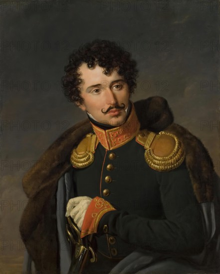 Portrait of A.M. Mailevsky, 1820. Creator: Nicolas de Courteille.