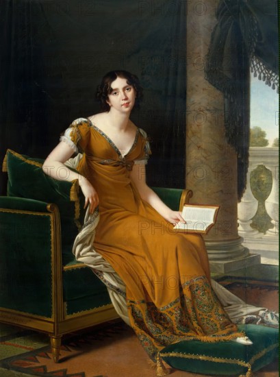 Portrait of Elisabeth Demidova, 1800. Creator: Robert Lefevre.