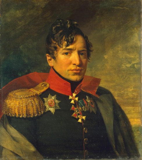 Portrait of Pyotr A. Kikin (1775-1834), 1822. Creator: Workshop of George Dawe.