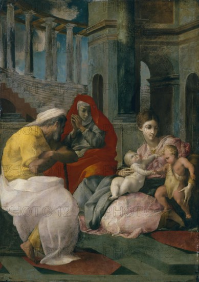 Holy Family with St Elizabeth, 1541. Creator: Francesco Primaticcio.
