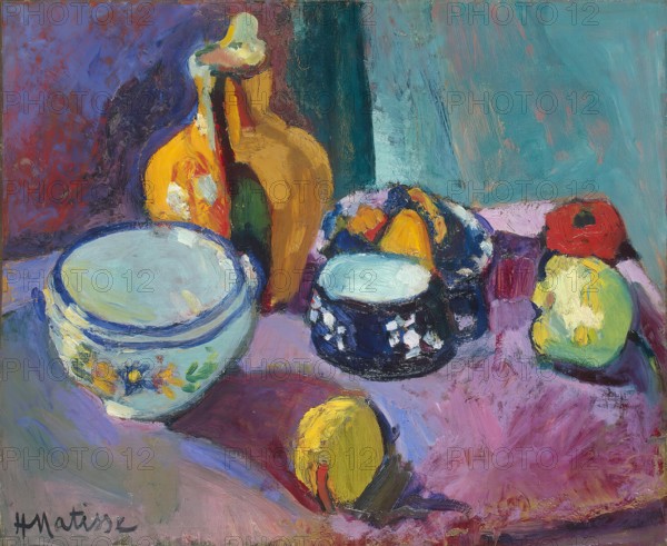 Dishes and Fruit, 1901. Creator: Henri Matisse.