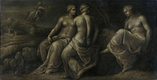 Psyche and her Sisters, 1521. Creator: Polidoro da Caravaggio.