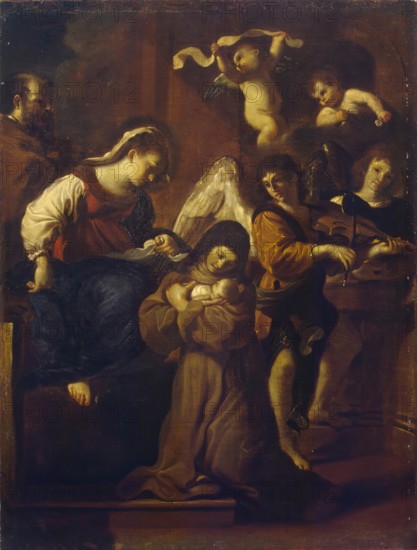 Vision of St Clare, 1618. Creator: Guercino.