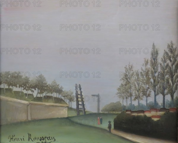 View of the Fortifications to the left of the Gate of Vanves, 1909. Creator: Henri Rousseau.